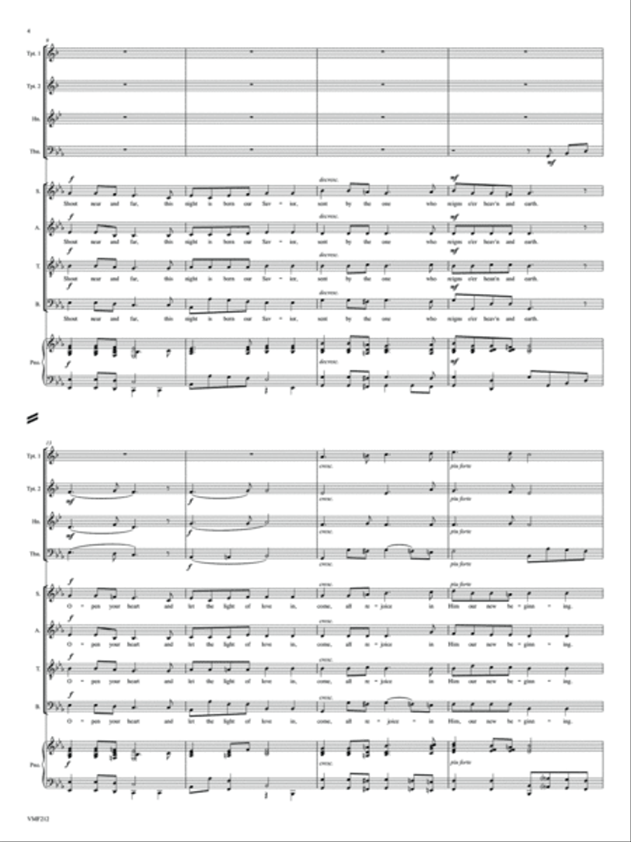Three Christmas Cantatas 4-Part scores gallery preview page 5