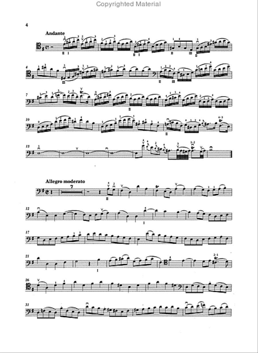 Sonatas for Cello and Keyboard BWV 1027, 1028, 1029 Cello scores gallery preview page 4