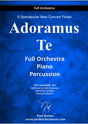 Book cover for Adoramus Te (Full Orchestra)