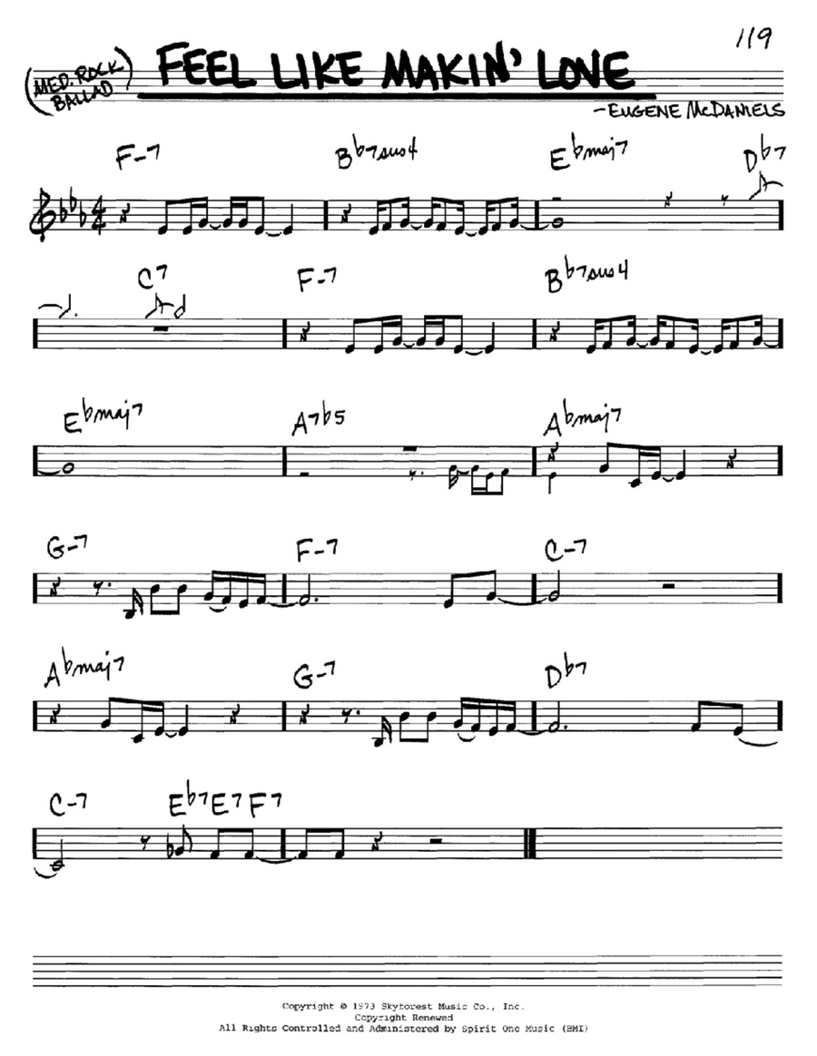 Feel Like Makin' Love Piano scores gallery preview page 1