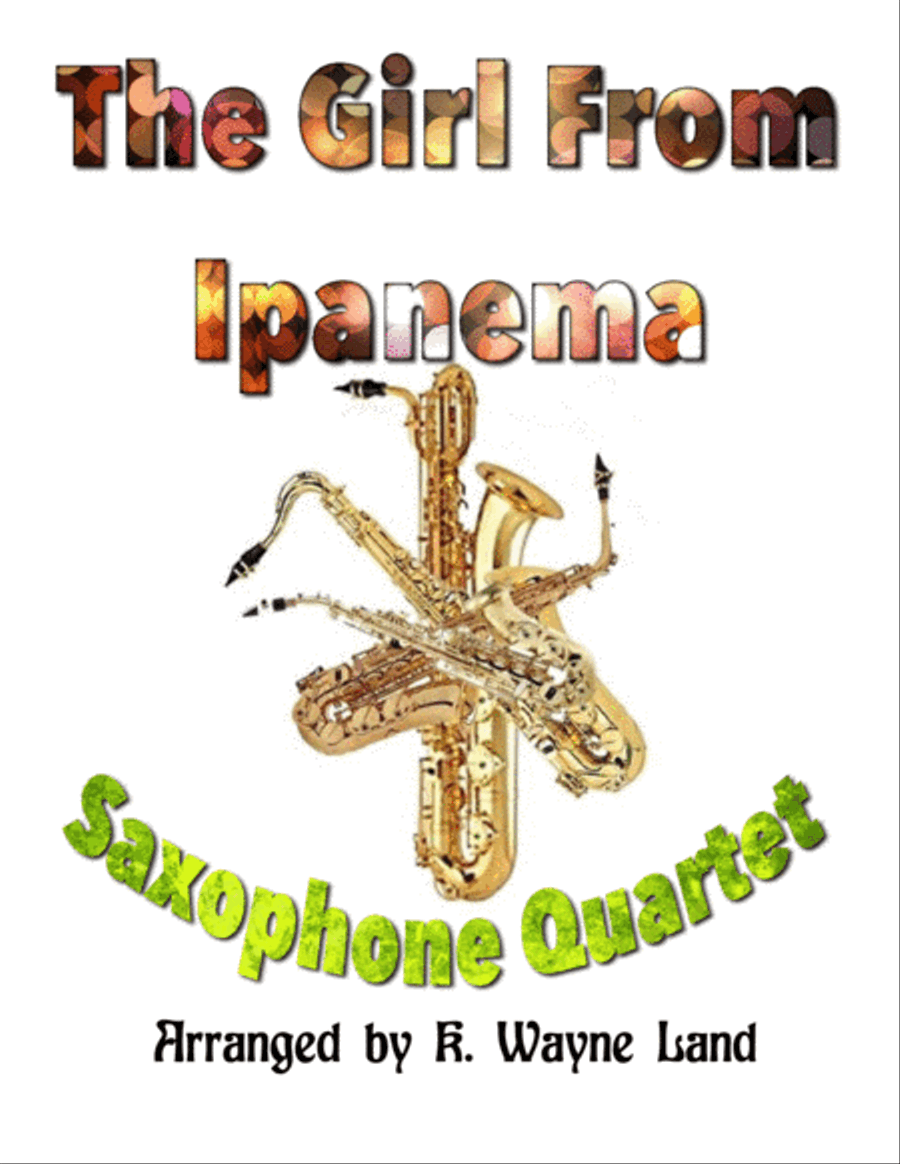 The Girl From Ipanema (Garota De Ipanema) Saxophone Quartet scores gallery preview page 1