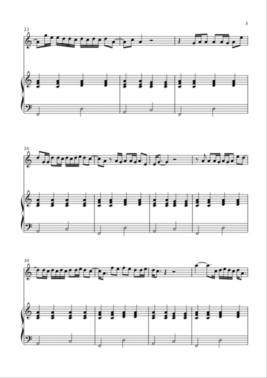 Daylight Violin Solo scores gallery preview page 3