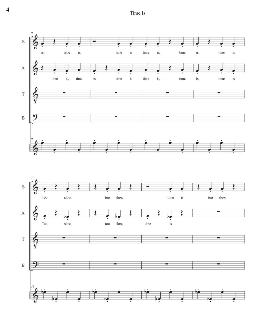 Time Is 4-Part scores gallery preview page 4
