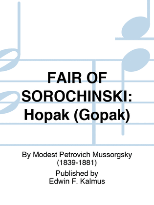 Book cover for FAIR OF SOROCHINSKI: Hopak (Gopak)