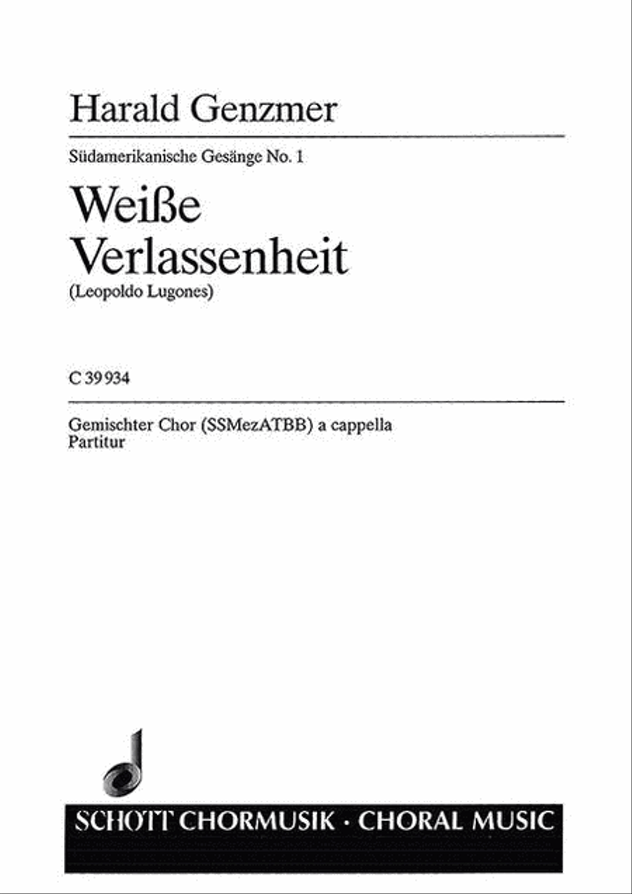 Südamerikanische Gesänge Mixed Choir scores gallery preview page 1