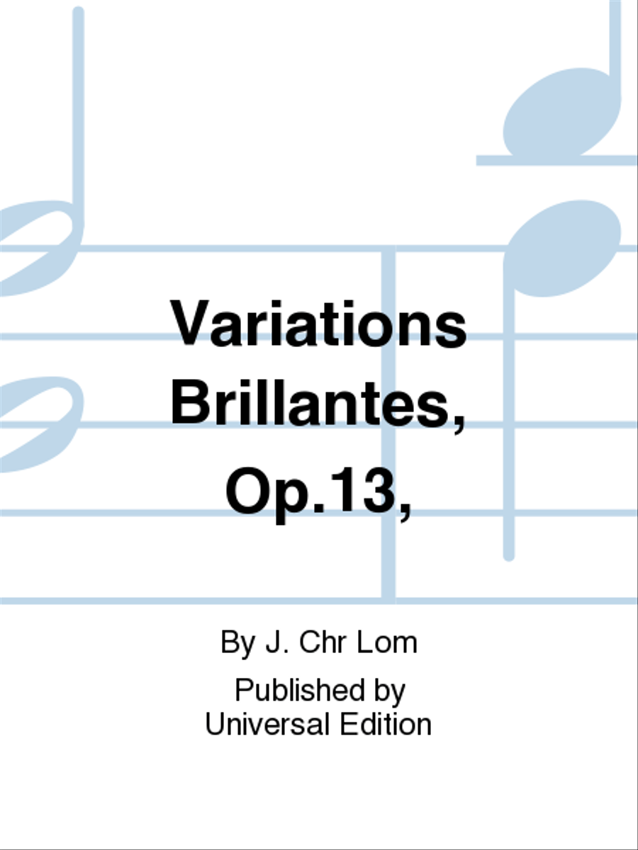 Variations Brillantes, Op. 13 School and Community scores gallery preview page 1