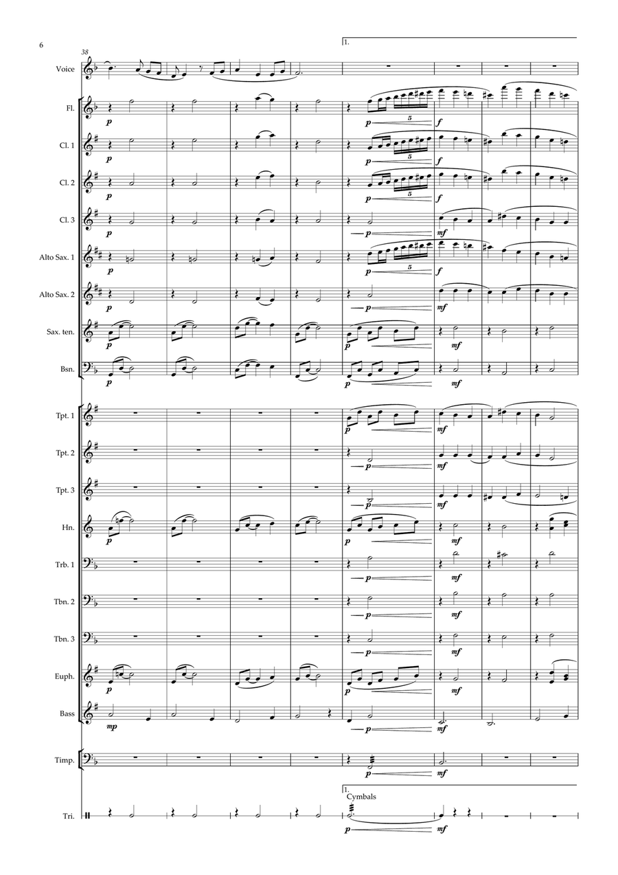 Amar Pelos Dois Concert Band scores gallery preview page 6