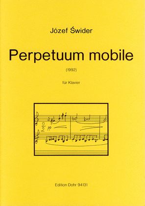 Perpetuum mobile für Klavier (1992)