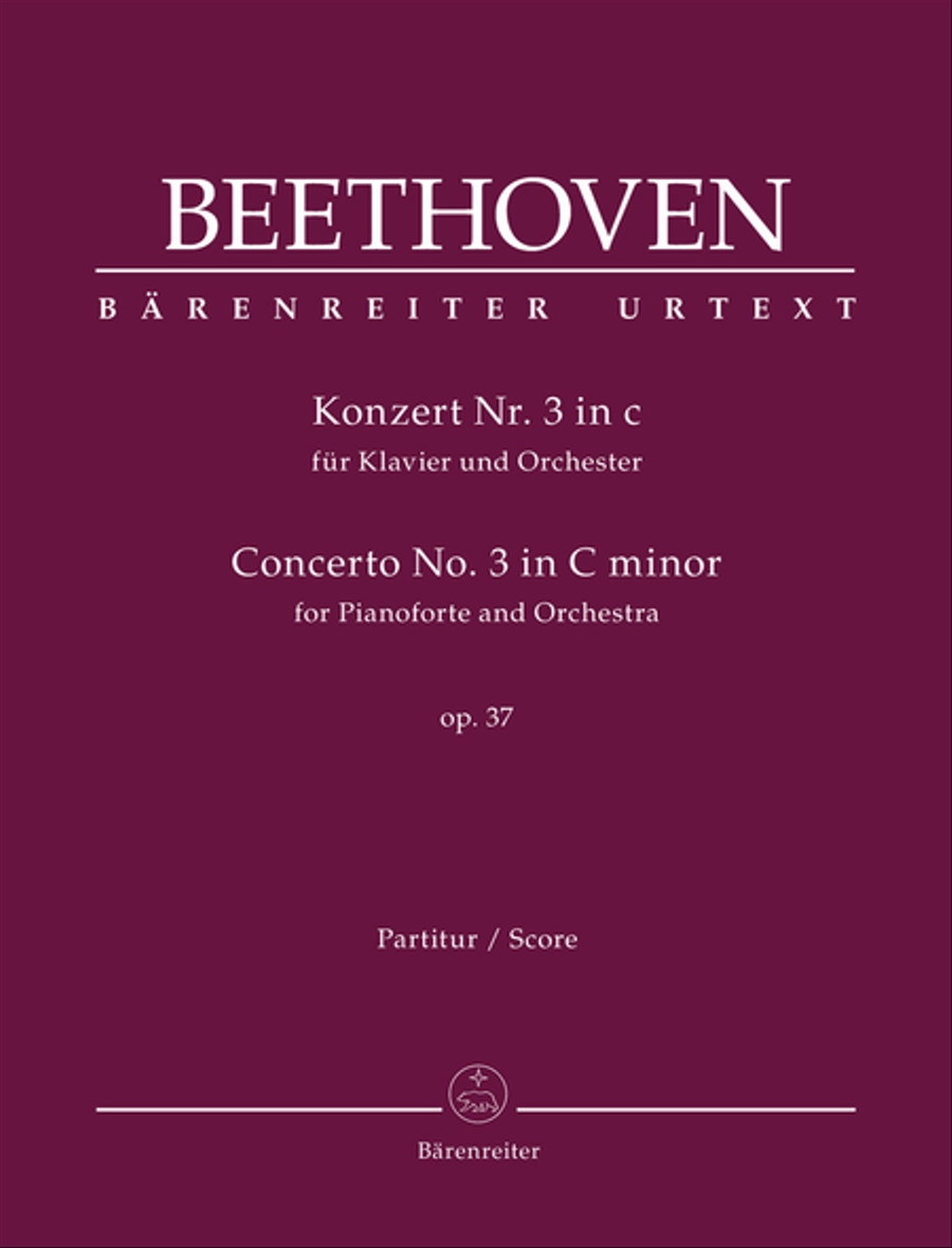 Book cover for Concerto for Pianoforte and Orchestra Nr. 3 C minor op. 37