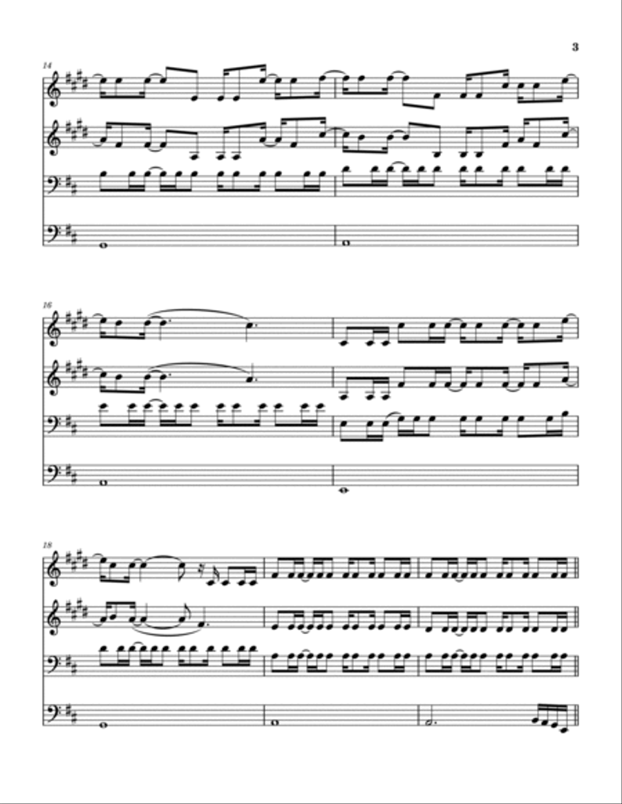 Crazy Crazy Brass Quartet scores gallery preview page 4