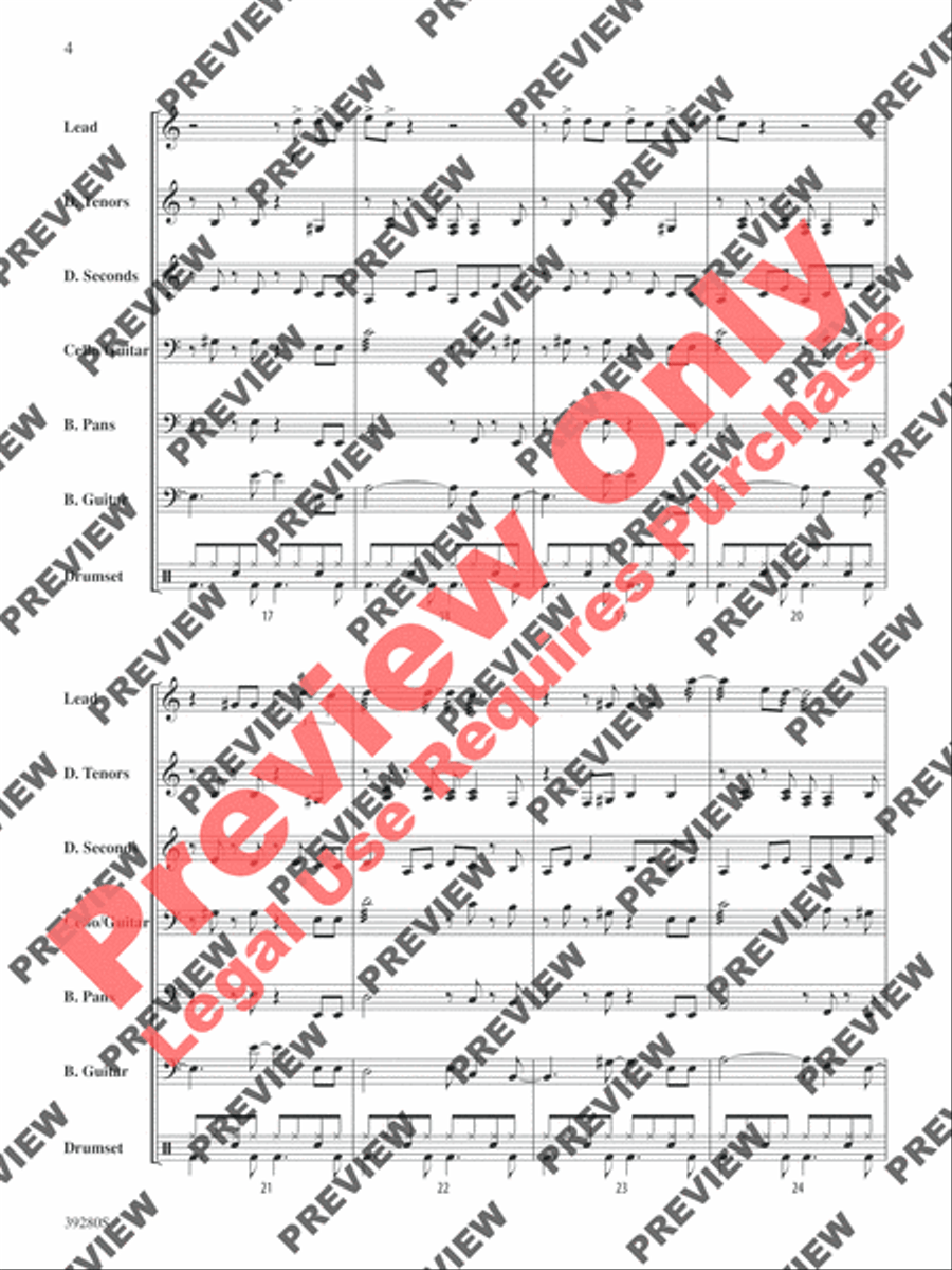Smooth Steel Drum Band scores gallery preview page 5