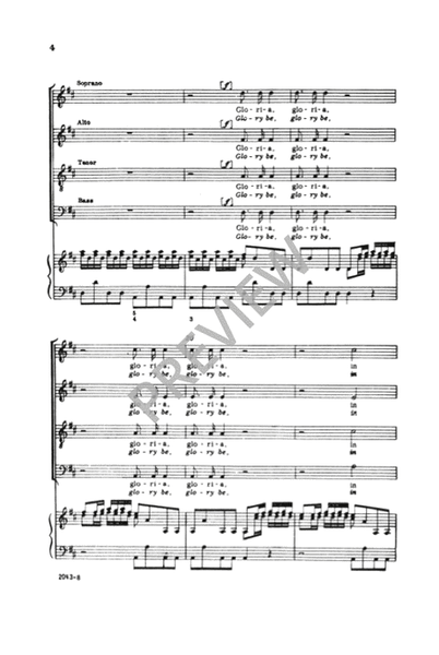 Gloria in Excelsis - SATB image number null