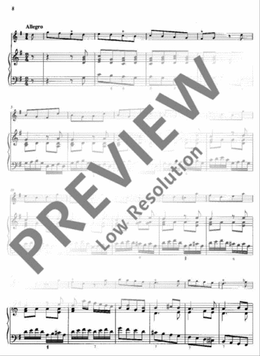Sonata No. 1 G major Sonata No. 1 G major Flute scores gallery preview page 9