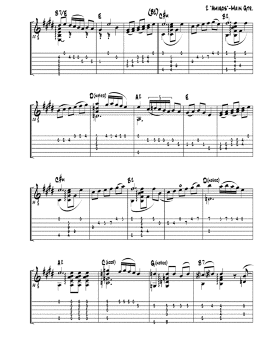 Amigos (Guitar+) Small Ensemble scores gallery preview page 2