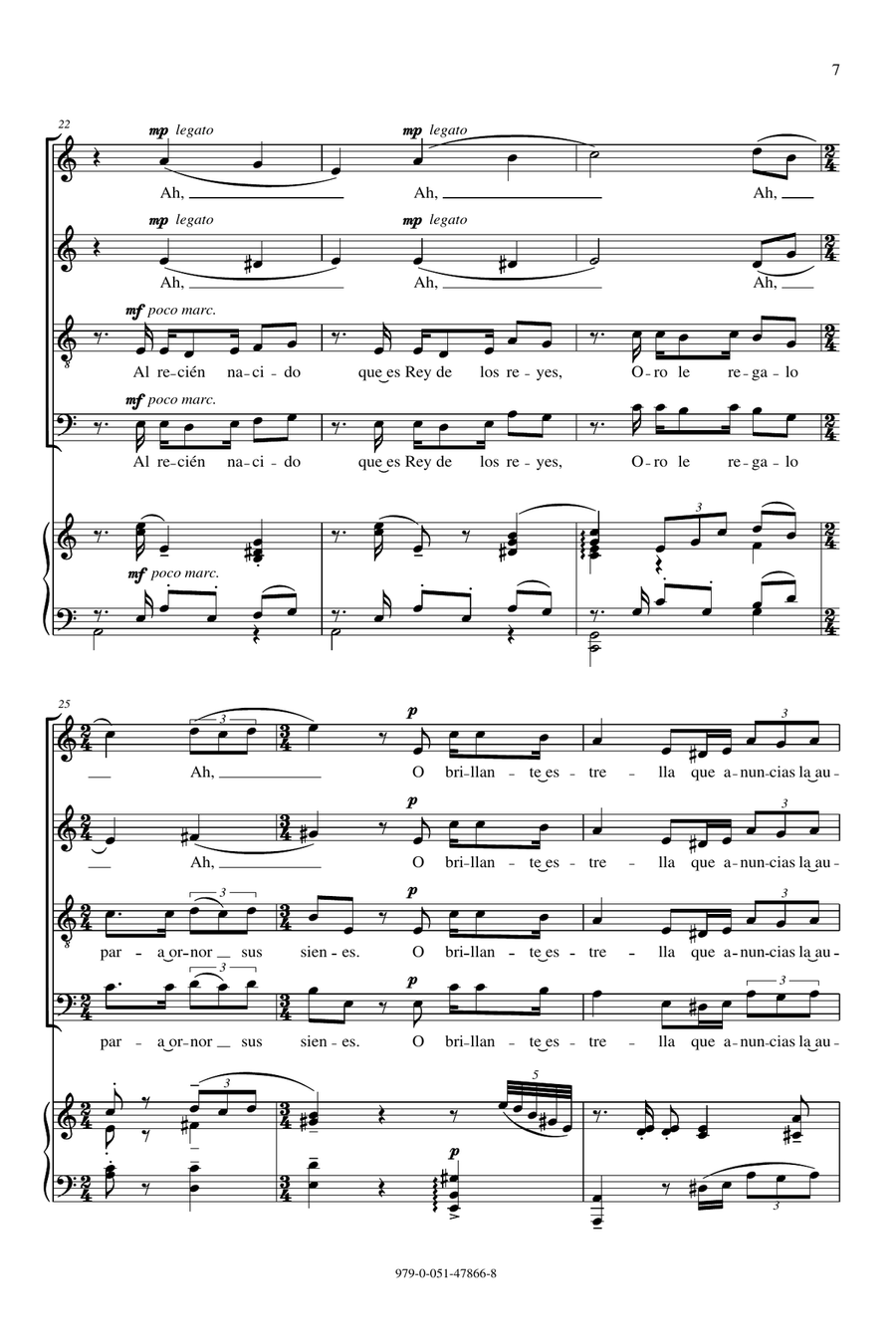 O Brillante Estrella 4-Part scores gallery preview page 4