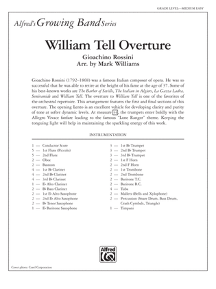 Book cover for William Tell Overture: Score