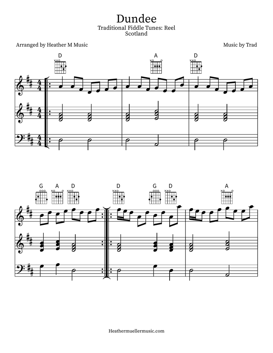 Dundee Violin scores gallery preview page 1