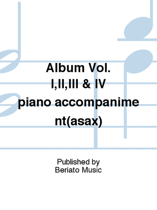 Album Vol. I,II,III & IV piano accompaniment(asax)