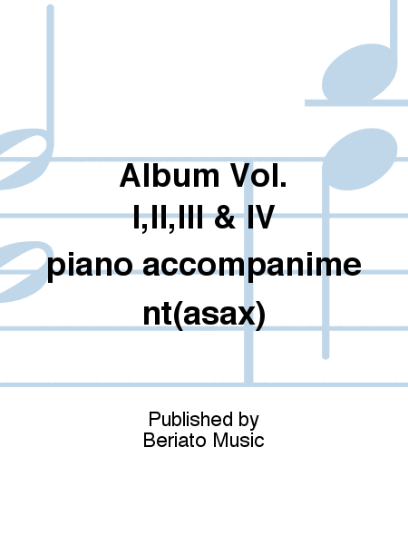 Album Vol. I,II,III & IV piano accompaniment(asax)