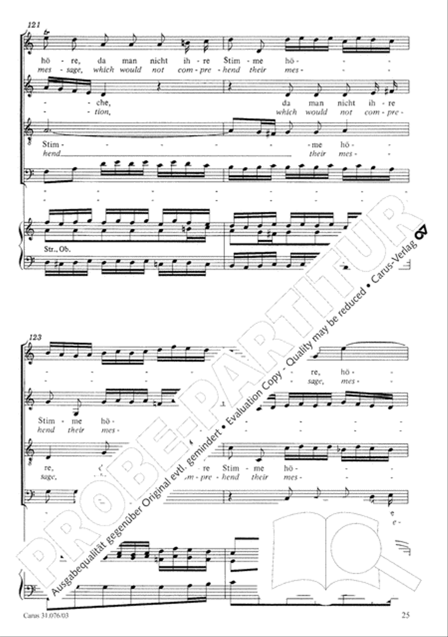 The heavens are telling the Father's glory (Die Himmel erzahlen die Ehre Gottes) 4-Part scores gallery preview page 26