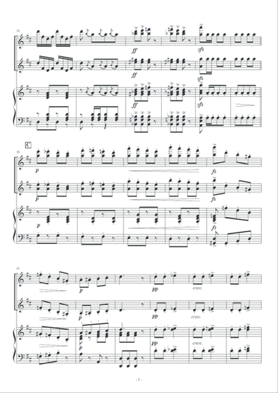 Tritsch Tratsch Polka / Johann Strauss II Percussion Ensemble scores gallery preview page 4