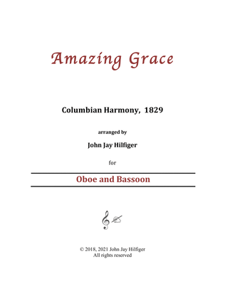 Book cover for Amazing Grace for Oboe and Bassoon