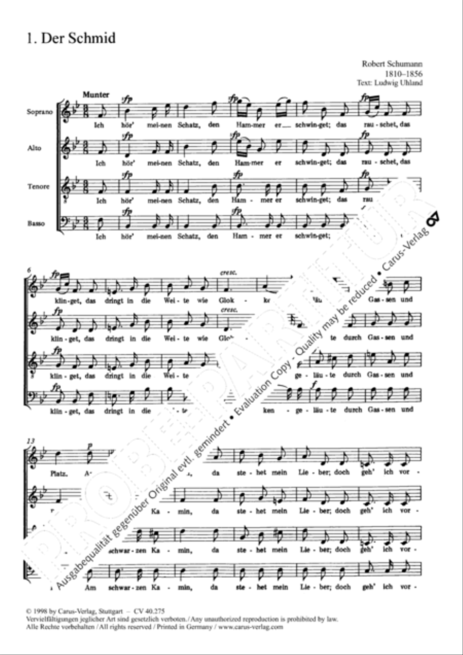 Romanzen und Balladen III op. 145 Choir scores gallery preview page 4