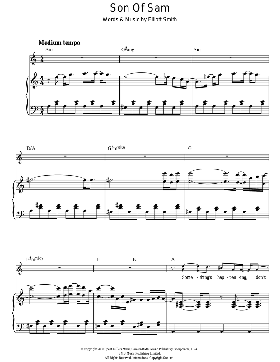 Son Of Sam Son Of Sam 3-Part scores gallery preview page 1