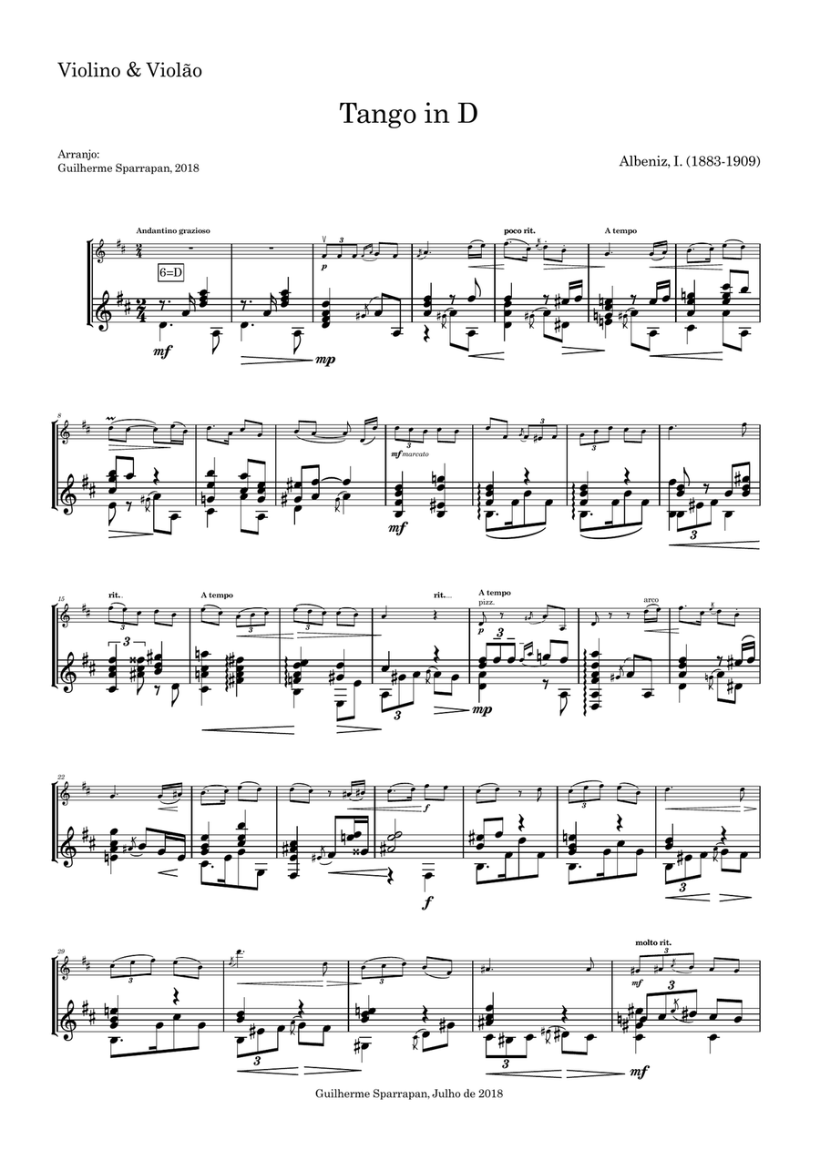 Tango n.2 Tango n.2 String Duet scores gallery preview page 1
