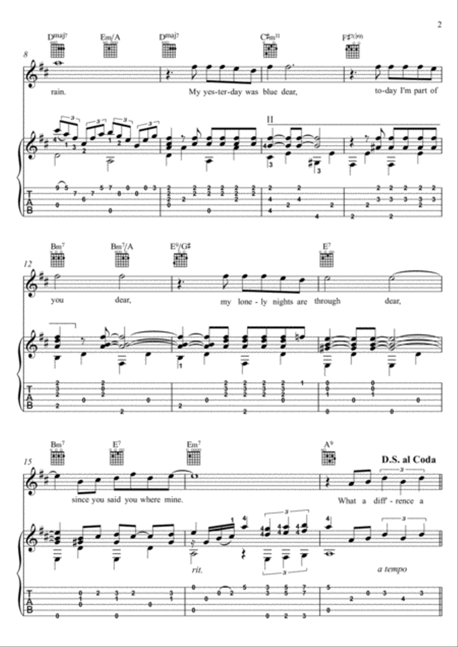 What A Diff'rence A Day Made Electric Guitar scores gallery preview page 2