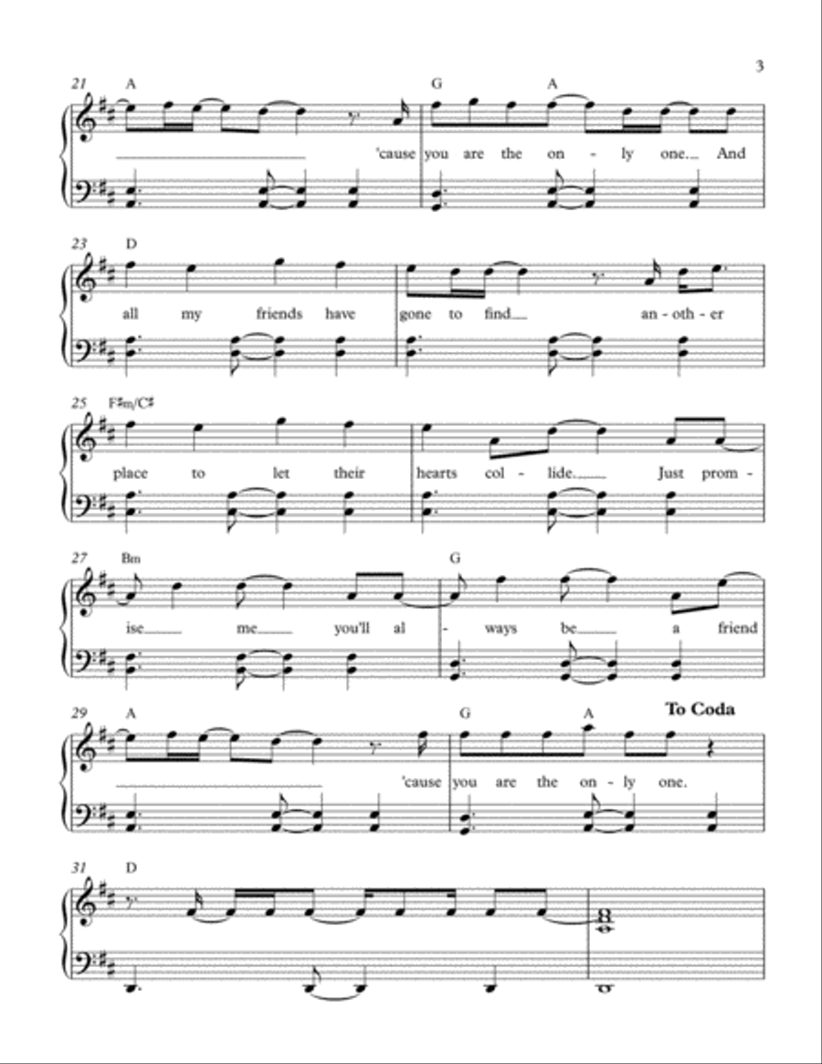 One Piano Solo scores gallery preview page 3