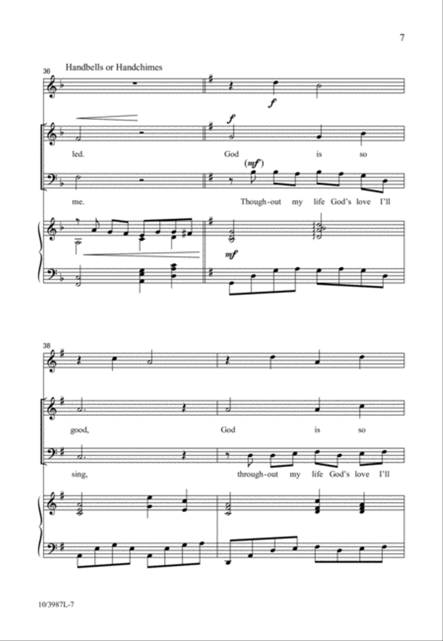 God Is So Good 2-Part scores gallery preview page 7
