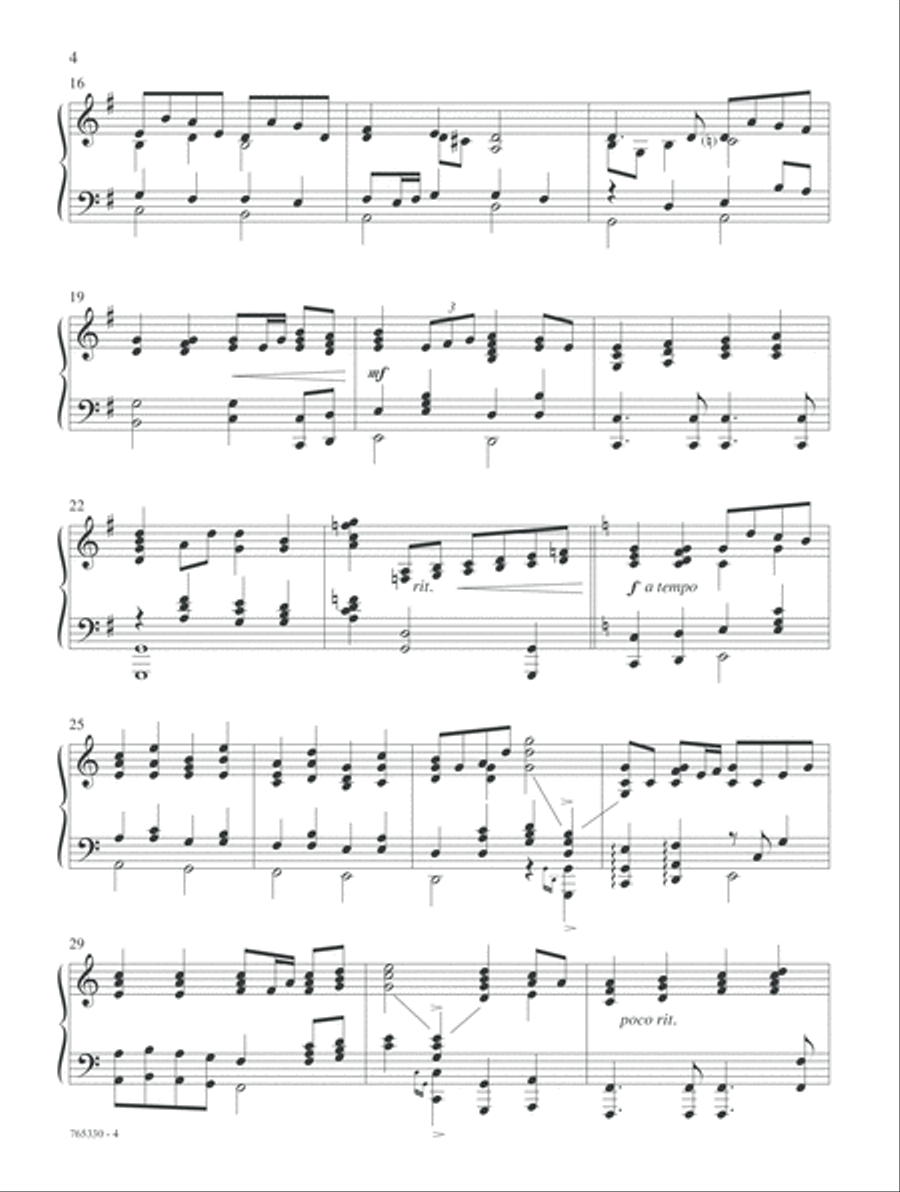 The Cross of Calvary Piano Solo scores gallery preview page 4