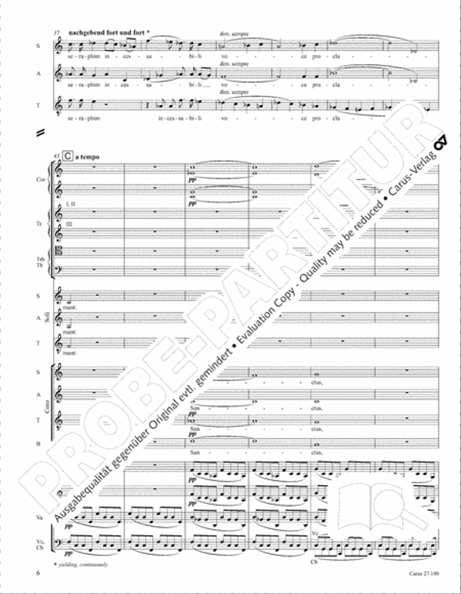 Te Deum 4-Part scores gallery preview page 13