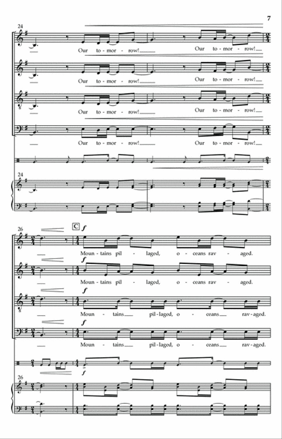 Hug A Tree and Kiss A Sparrow 4-Part scores gallery preview page 5