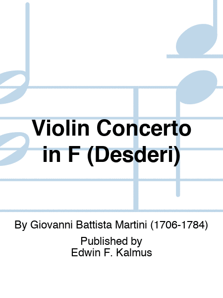 Violin Concerto in F (Desderi)