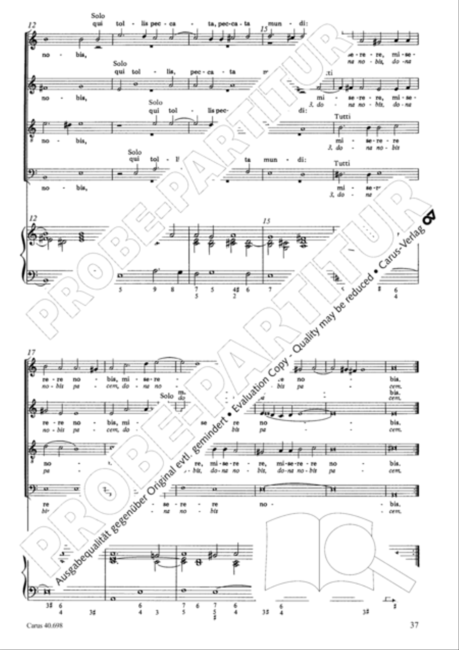 Messa breve SSATB scores gallery preview page 38