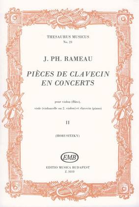 Pieces de clavecin en concerts