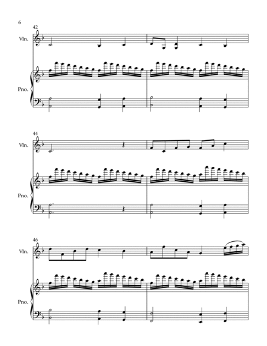 When I Survey the Wondrous Cross and O Sacred Head Now Wounded Violin Solo scores gallery preview page 6