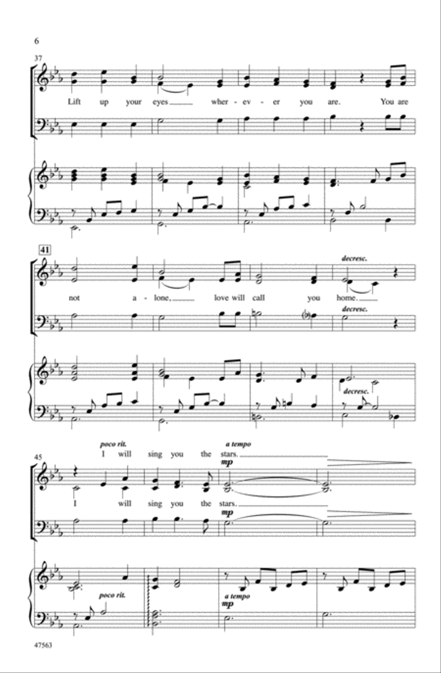 I Will Sing You the Stars Choir scores gallery preview page 4
