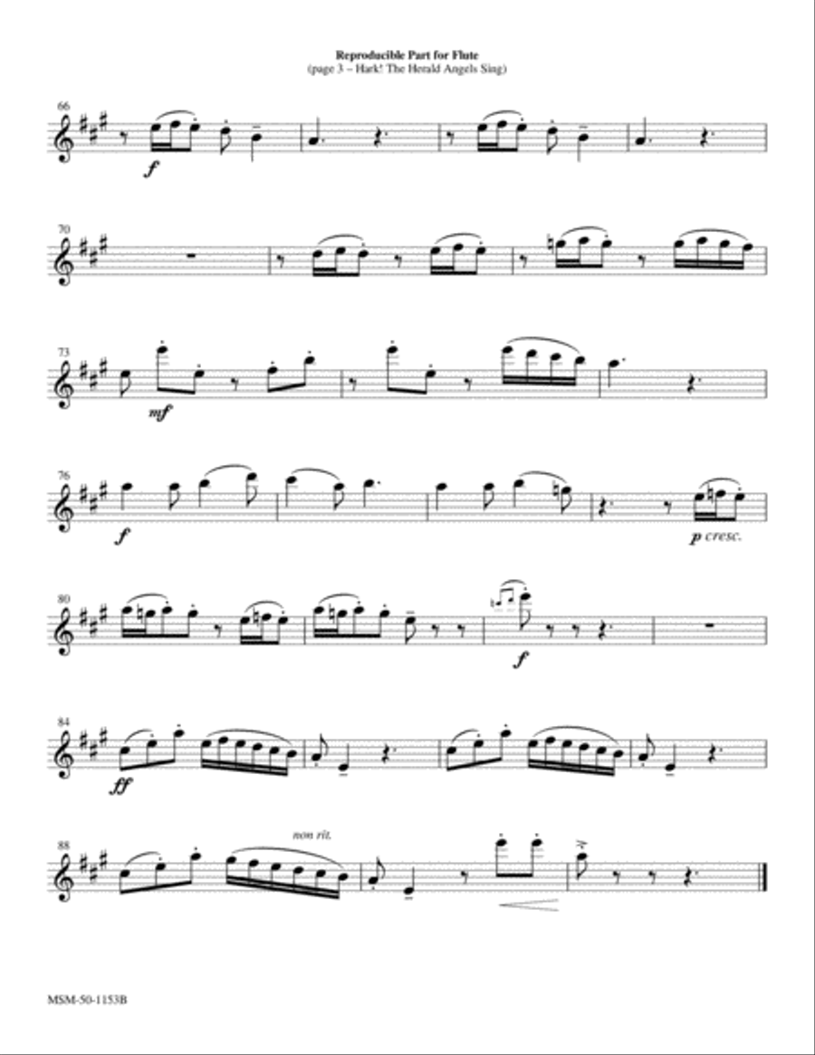 Hark! The Herald Angels Sing Choir scores gallery preview page 3