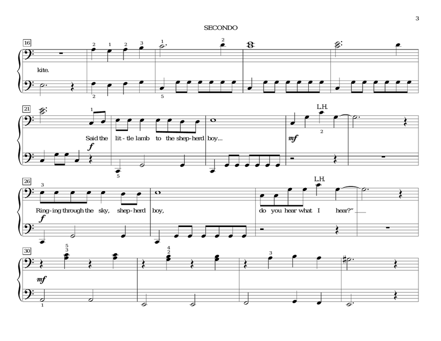 Do You Hear What I Hear Do You Hear What I Hear Easy Piano scores gallery preview page 3