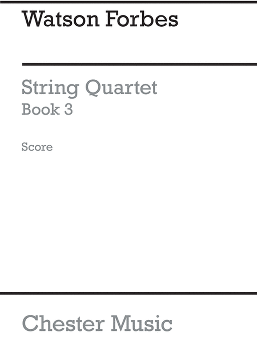 Easy String Quartets Book 3 (Score Only)
