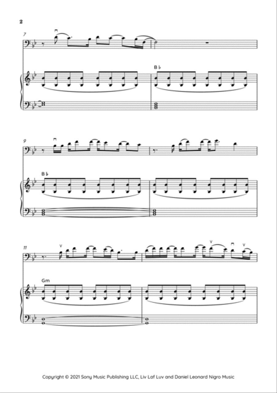 Drivers License Piano scores gallery preview page 4