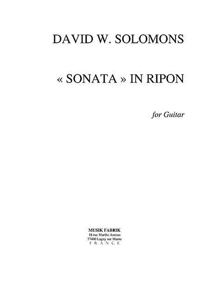 Sonata in Ripon