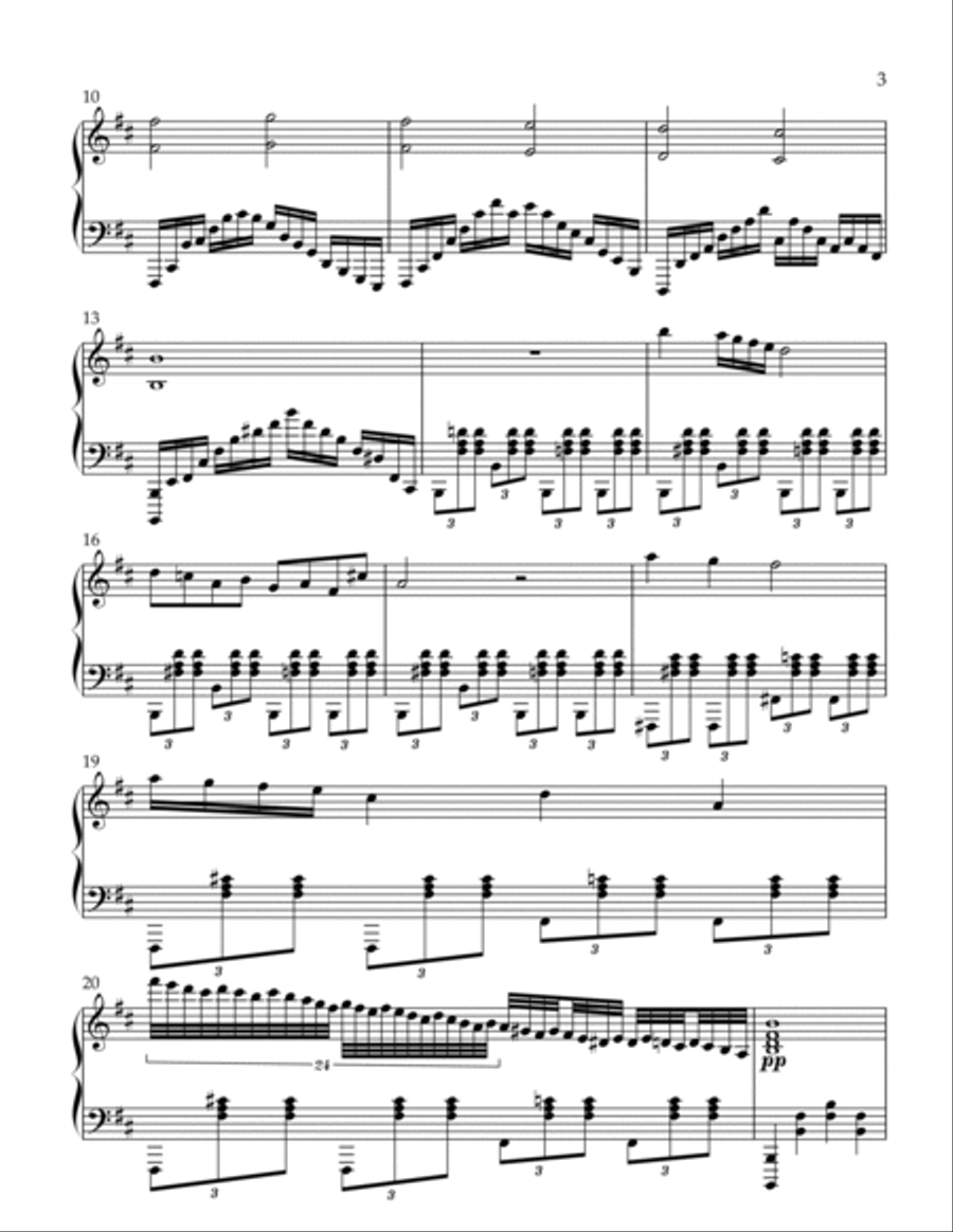 Nocturne No.2 B Minor Op.144 Piano Solo scores gallery preview page 3