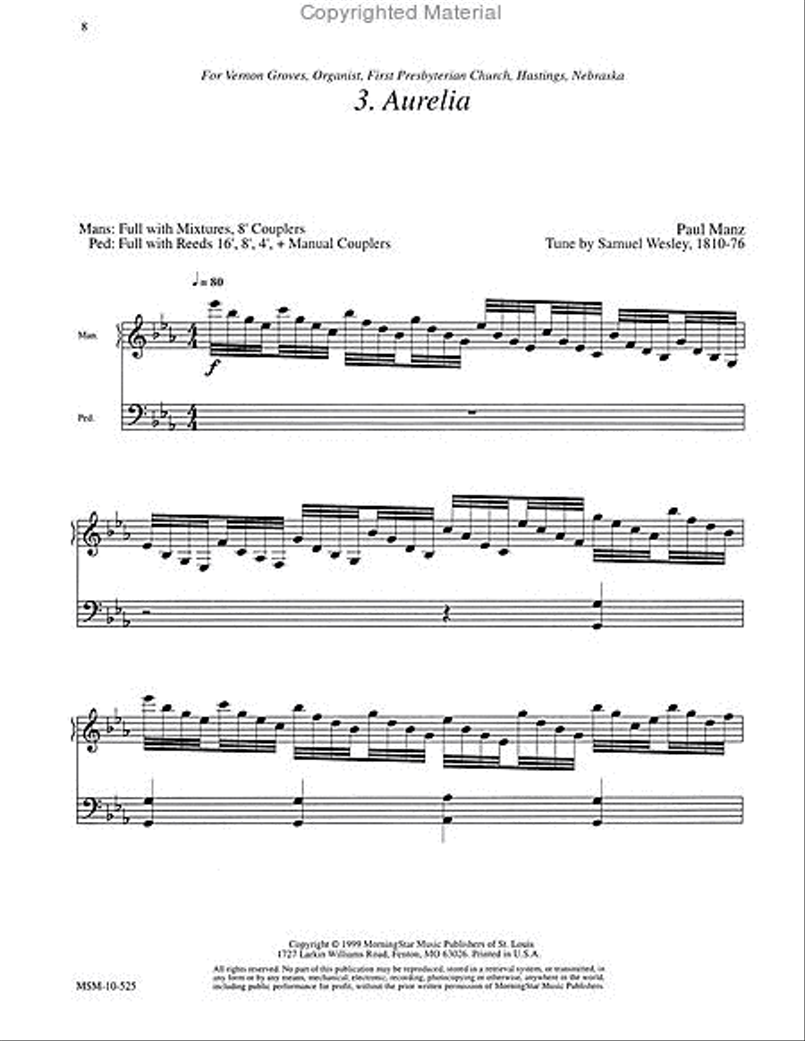 Three Hymn Settings for Organ, Set 2 Organ scores gallery preview page 6