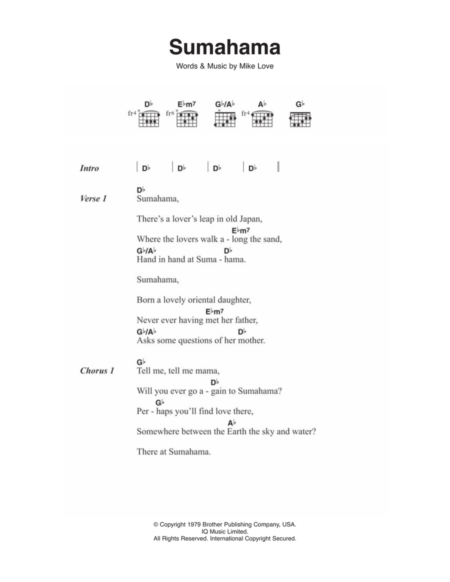 Sumahama Acoustic Guitar scores gallery preview page 1
