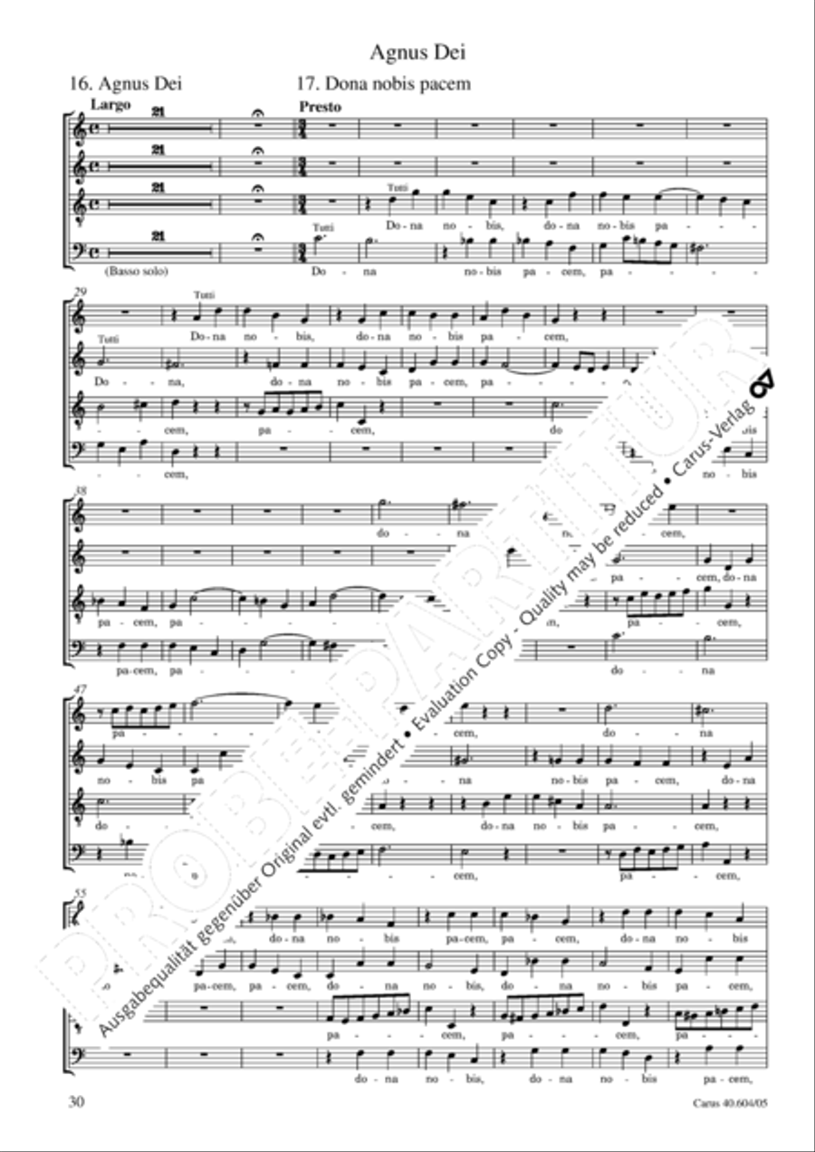 Grosse Mariazeller Messe in C 4-Part scores gallery preview page 31