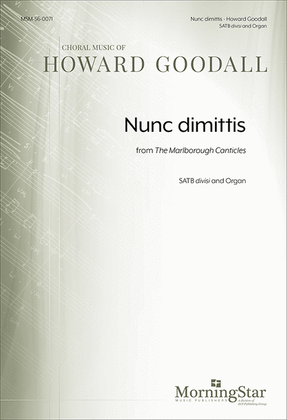 Book cover for Nunc dimittis from The Marlborough Canticles